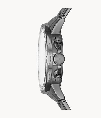 Reloj Fossil Bannon Hombre Acero Gunmetal - Detalle de esfera