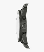Reloj Fossil Brox Hombre Acero Gunmetal Esfera Marrón - Detalle de esfera