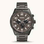 BQ2533 Reloj Fossil Brox Hombre Acero Gunmetal Esfera Marrón