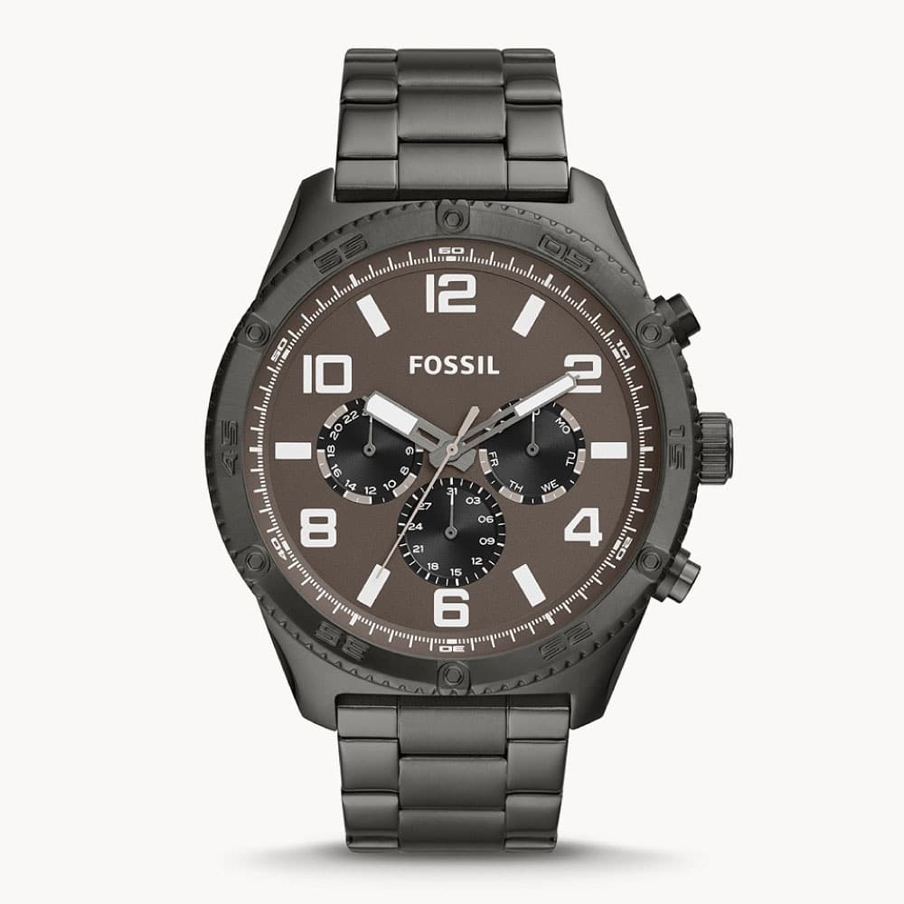 Reloj Fossil Brox Hombre Acero Gunmetal Esfera Marrón - Reloj original en Guatemala