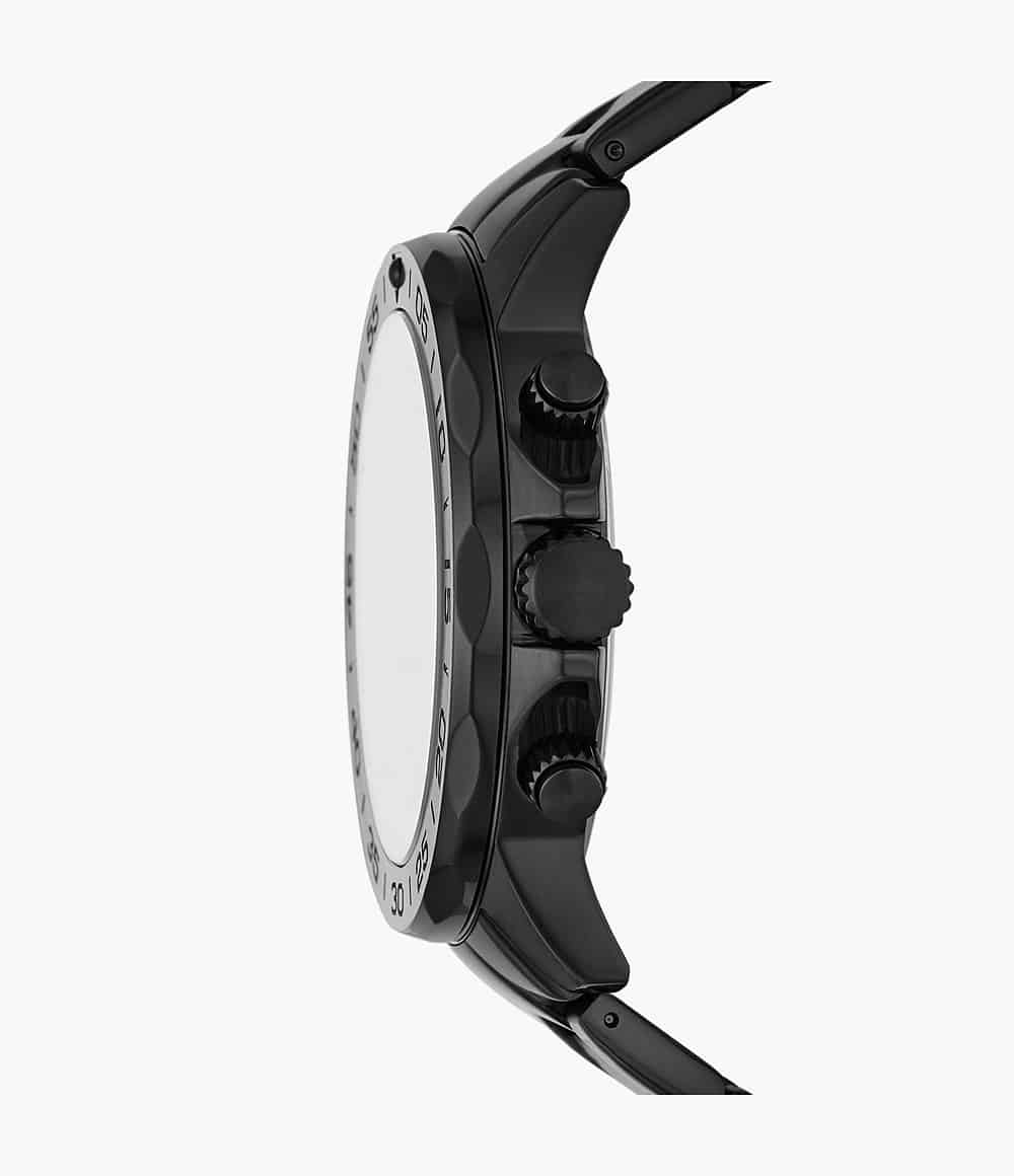 Reloj Fossil Bannon Hombre Acero Inoxidable Negro - Detalle de esfera