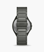 Reloj Fossil Evanston Hombre Correa Acero Gunmetal - Vista lateral