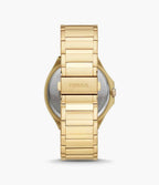 Reloj Fossil Híbrido Hombre Acero Dorado - Vista lateral
