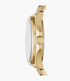 Reloj Fossil Híbrido Hombre Acero Dorado - Detalle de esfera