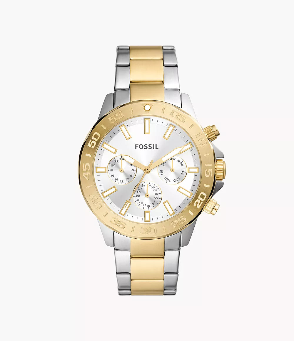 Reloj Fossil Bannon Hombre Pulsera Acero Bicolor Oro - Reloj original en Guatemala