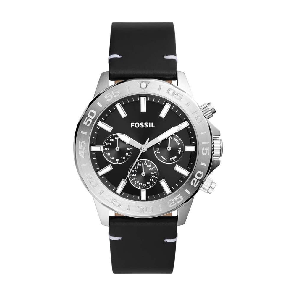 Reloj Fossil Bannon Hombre Cuero Negro - Reloj original en Guatemala