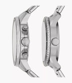 DUO Reloj Fossil Bannon Set Duo Acero Inoxidable Negro - Vista trasera
