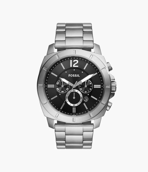 Reloj Fossil Privateer Hombre Acero Esfera Negra - Reloj original en Guatemala