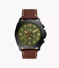 Reloj Fossil Privateer Hombre Correa Cuero Verde - Reloj original en Guatemala