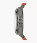 Reloj Fossil Easton Hombre Cuero Marrón Claro - Vista lateral