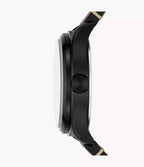 Reloj Fossil Easton Hombre Correa Cuero Marrón - Vista trasera