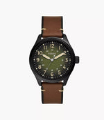 BQ2796 Reloj Fossil Easton Hombre Correa Cuero Marrón