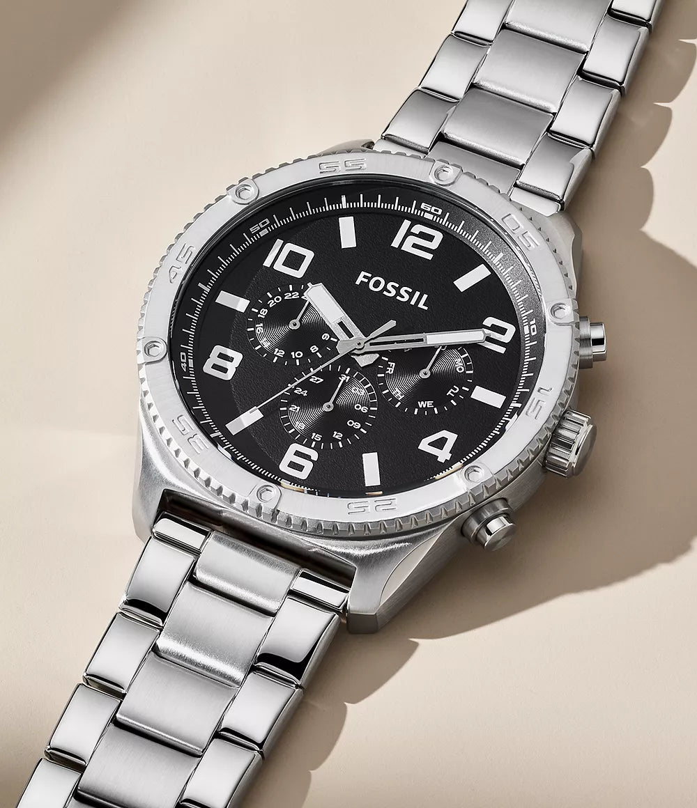 DE Reloj Fossil Brox Hombre Acero Inoxidable Negro - Vista lateral