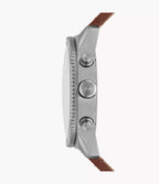 DE Reloj Fossil Brox Hombre Correa Cuero Marrón Esfera - Detalle de esfera