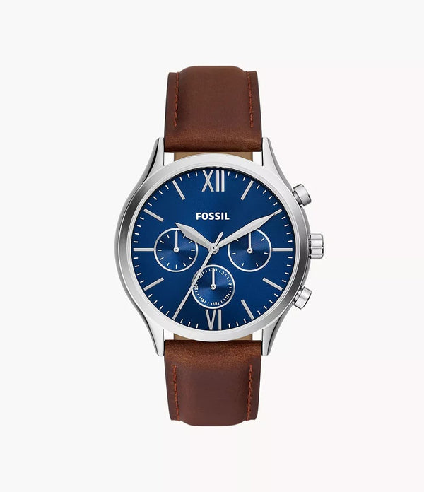 Reloj Fossil Fenmore Hombre Cuero Marrón Esfera - Reloj original en Guatemala