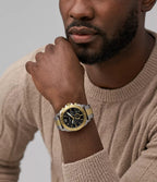 Reloj Fossil Privateer Hombre Acero Bicolor - Vista trasera