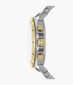 Reloj Fossil Privateer Hombre Acero Bicolor - Vista lateral