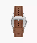 Reloj Fossil Privateer Hombre Correa Cuero Azul - Detalle de esfera