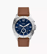 BQ2819 Reloj Fossil Privateer Hombre Correa Cuero Azul