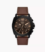 BQ2820 Reloj Fossil Privateer Hombre Acero Negro Cuero