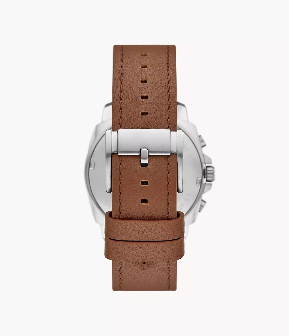 Reloj Fossil Privateer Hombre Cuero Esfera Verde - Detalle de esfera