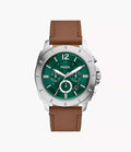 Reloj Fossil Privateer Hombre Cuero Esfera Verde - Reloj original en Guatemala