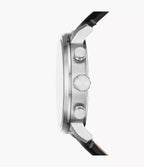 DE Reloj Fossil Rhett Hombre Cuero Negro - Vista lateral