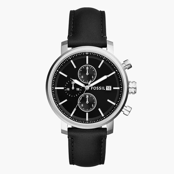 DE Reloj Fossil Rhett Hombre Cuero Negro - Reloj original en Guatemala