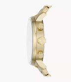 DE Reloj Fossil Rhett Hombre Metal Dorado - Vista lateral