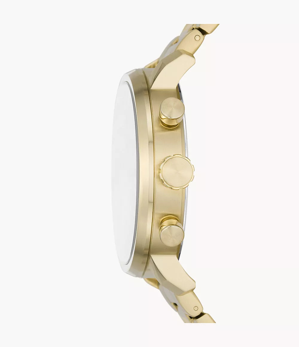 DE Reloj Fossil Rhett Hombre Metal Dorado - Vista lateral