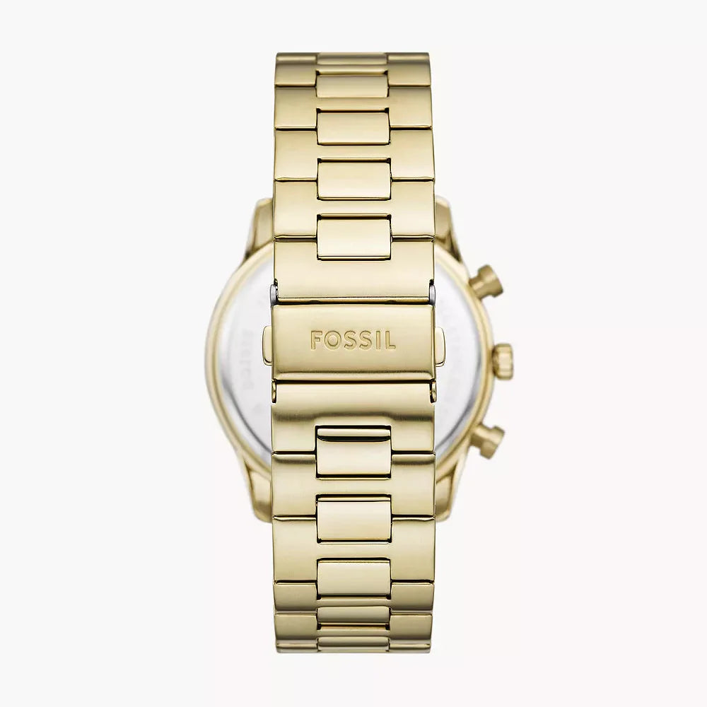 DE Reloj Fossil Sullivan Hombre Acero Dorado - Detalle de esfera