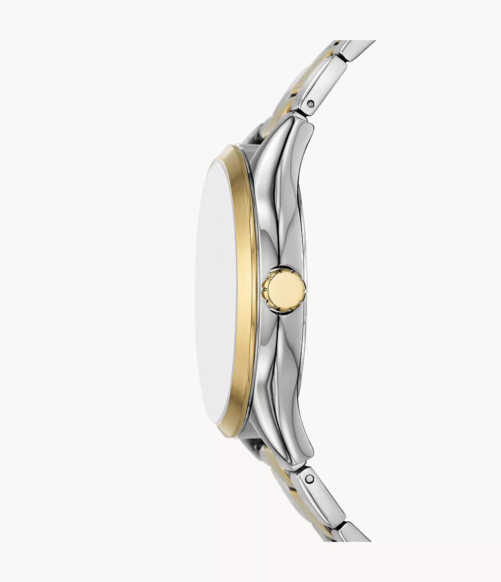 DE Reloj Fossil Fenmore Hombre Acero Bicolor - Vista lateral
