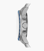Reloj Fossil Autocross Hombre Correa de Acero Azul - Vista trasera