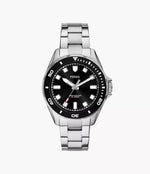 BQ2882 Reloj Fossil Dalton Hombre Acero Inoxidable Esfera Negra
