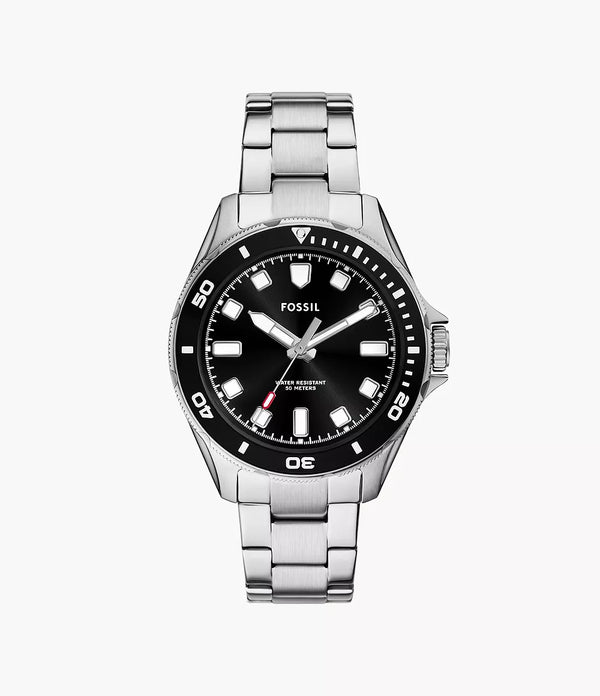 Reloj Fossil Dalton Hombre Acero Inoxidable Esfera Negra - Reloj original en Guatemala
