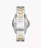 Reloj Fossil Dalton Hombre Correa Acero Bicolor - Detalle de esfera