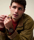 DE Reloj Fossil Rhett Hombre Correa Cuero Marrón - Vista trasera