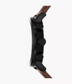 DE Reloj Fossil Rhett Hombre Correa Cuero Marrón - Vista lateral