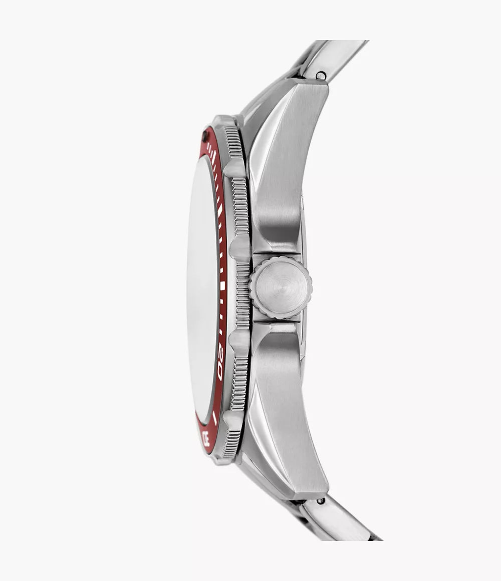 Reloj Fossil Dalton Hombre Pulsera Acero Bisel - Vista trasera
