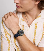 DE Reloj Fossil Fenmore Hombre Correa Cuero Azul - Vista 5