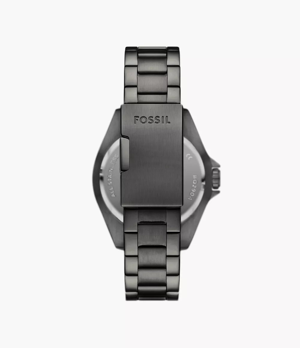 DE Reloj Fossil Dalton Hombre Acero Gunmetal Esfera - Detalle de esfera