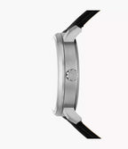 Reloj Fossil Rhett Hombre Correa Cuero Negro - Detalle de esfera