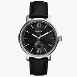 BQ2906 Reloj Fossil Rhett Hombre Correa Cuero Negro