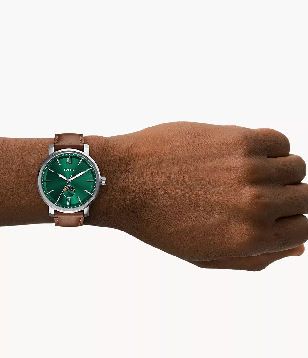Reloj Fossil Rhett Hombre Correa Cuero Esfera - Vista 5