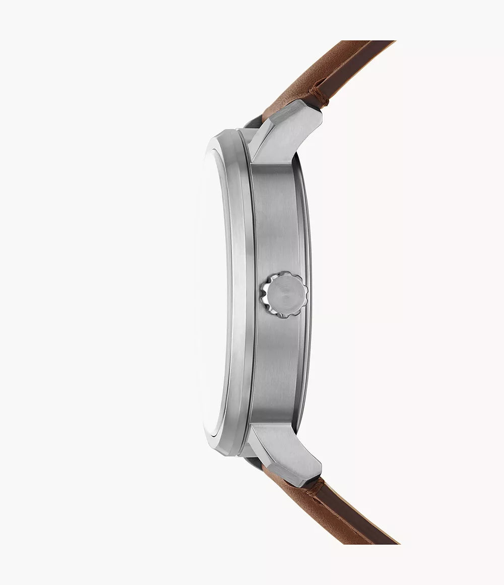 Reloj Fossil Rhett Hombre Correa Cuero Esfera - Detalle de esfera