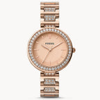 Reloj Fossil Karli Mujer Acero Tono Oro Rosado - Reloj original en Guatemala