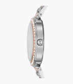 Reloj Fossil Karli Mujer Acero Rose Gold Cristales - Detalle de esfera