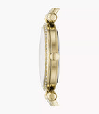Reloj Fossil Tillie Mujer Metal Dorado Cristales - Detalle de esfera