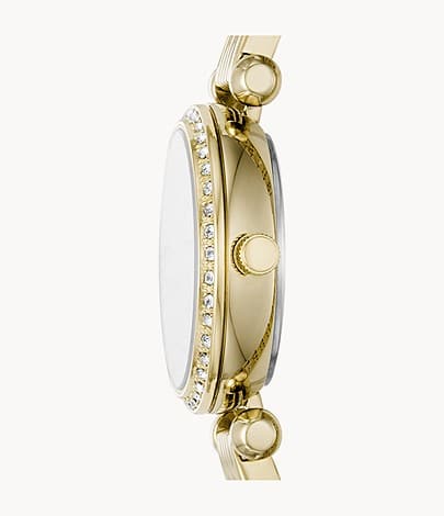 Reloj Fossil Tillie Mujer Correa Acero Dorado - Vista lateral