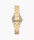 RYE-DE Reloj Fossil Rye Mujer Acero Dorado - Detalle de esfera